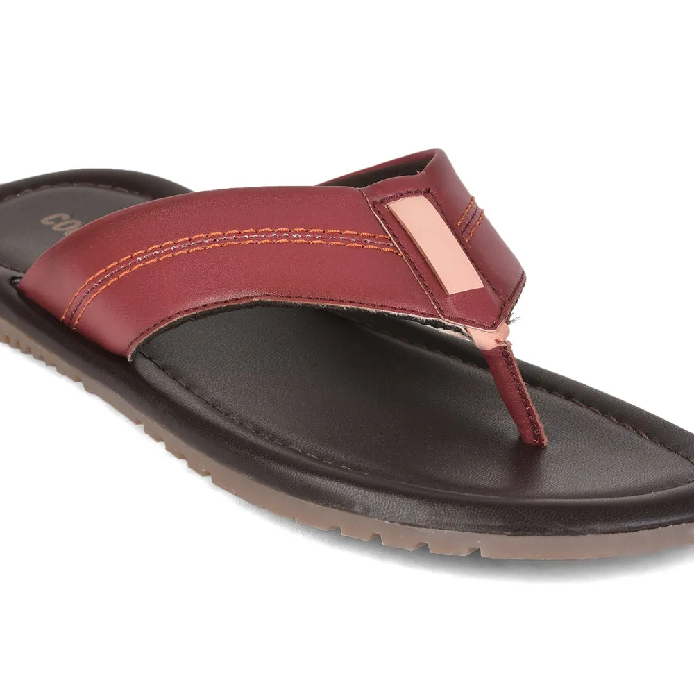 Coolers By Liberty CAROL Casual Cherry Flip-Flop Slippers & Flip-Flop For Men