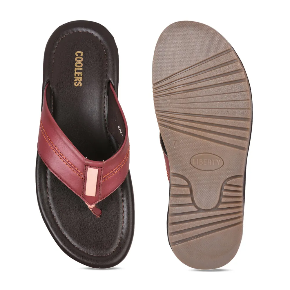 Coolers By Liberty CAROL Casual Cherry Flip-Flop Slippers & Flip-Flop For Men