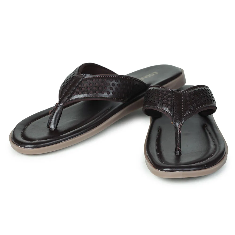 Coolers By Liberty COLE-1E Casual Brown Slippers & Flip-Flop For Men