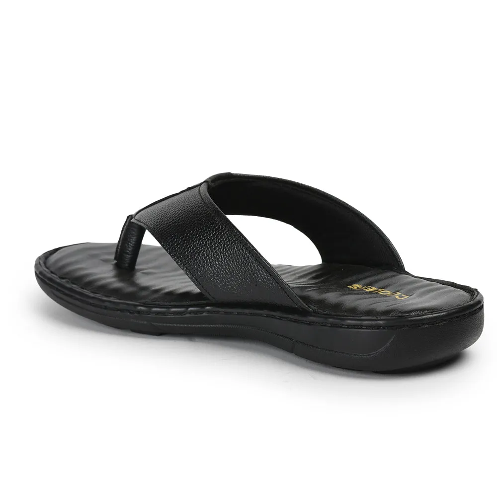 Coolers By Liberty Men HOL-128E Black Casual Slipper