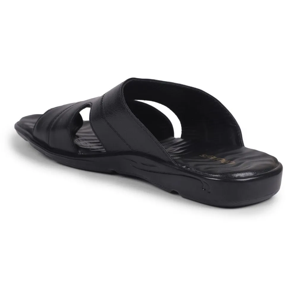 Coolers by Liberty Men LG-751 Black Casual Slippers