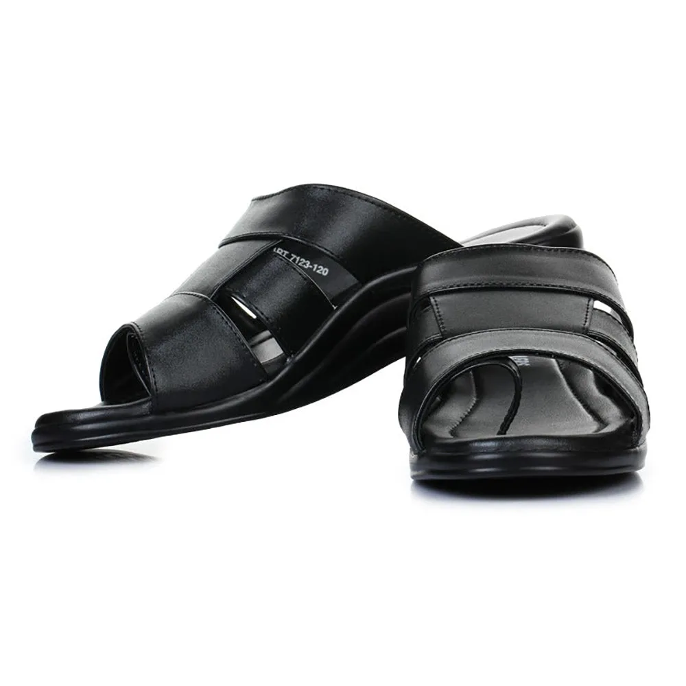 Coolers Casual (Black) Slippers For Men 7123-120 By Liberty