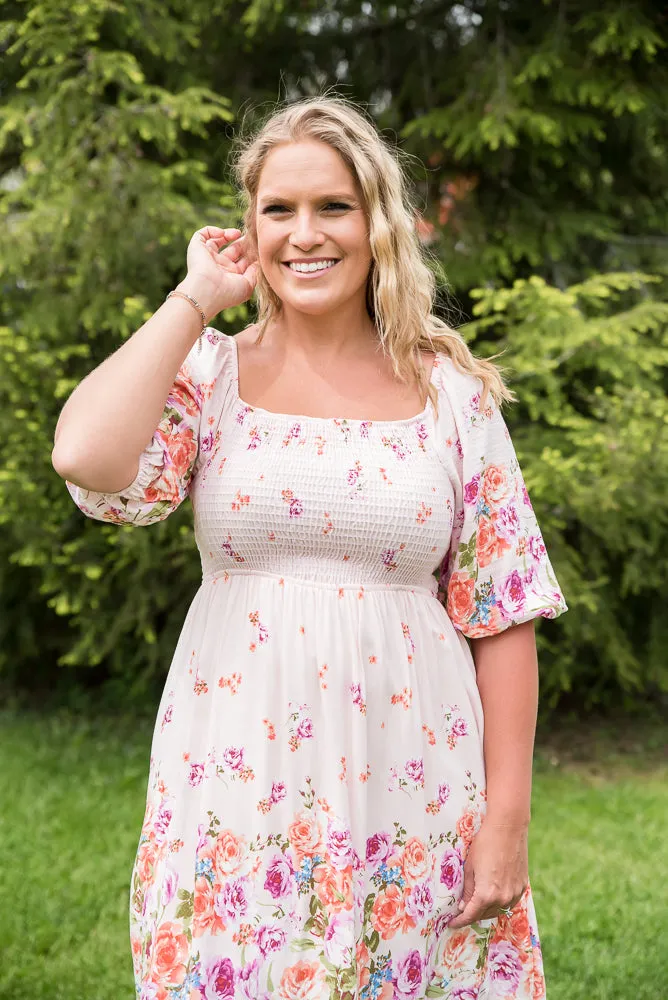 Elegant and Sweet Floral Dress [Online Exclusive]