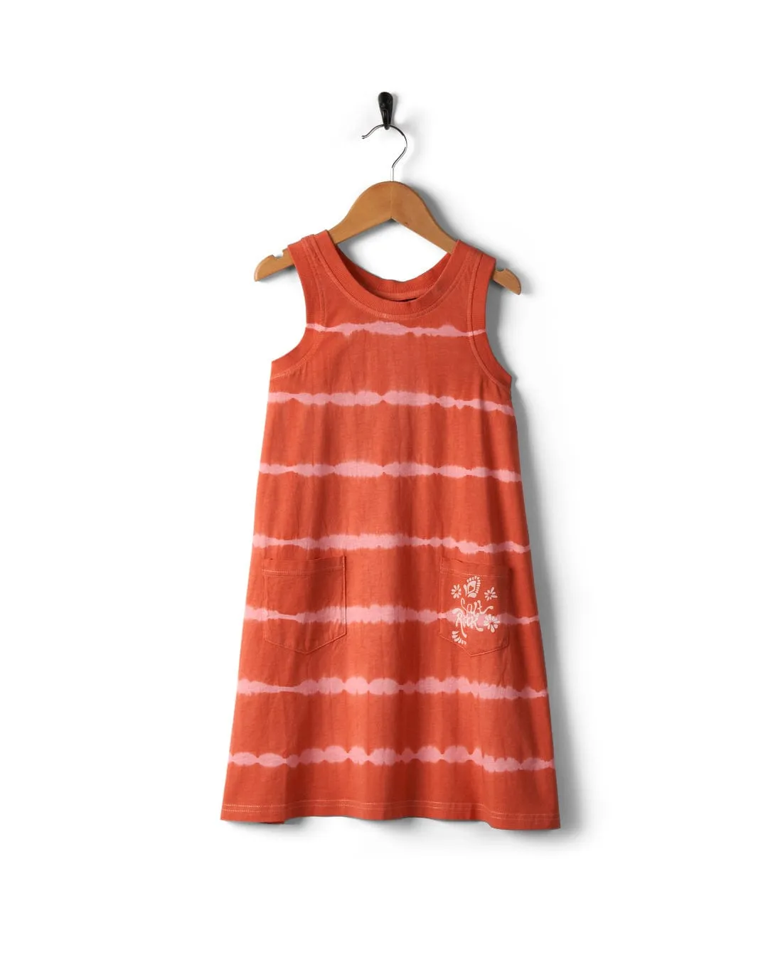 Eliana - Kids Tie Dye Vest Dress - Peach