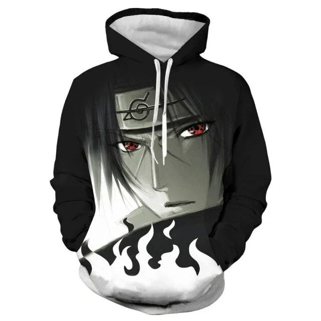 fashion Anime Narutoes Hoodies Streetwear Boy girl pullover Sweatshirt Men/Women Fashion clothing autumn winter Hip Hop hoodie