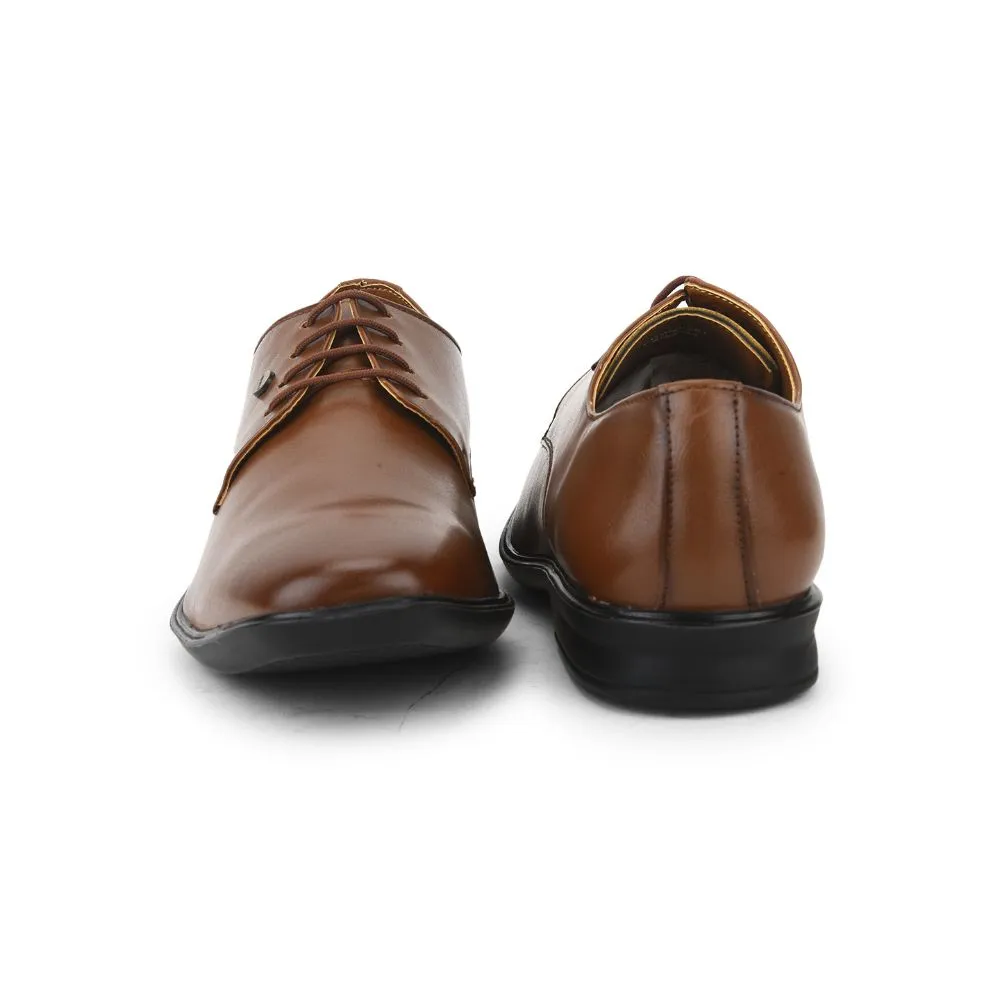 Fortune (Brown) Formal Lace Up Derby Shoes For Men Lucio-201 By Liberty