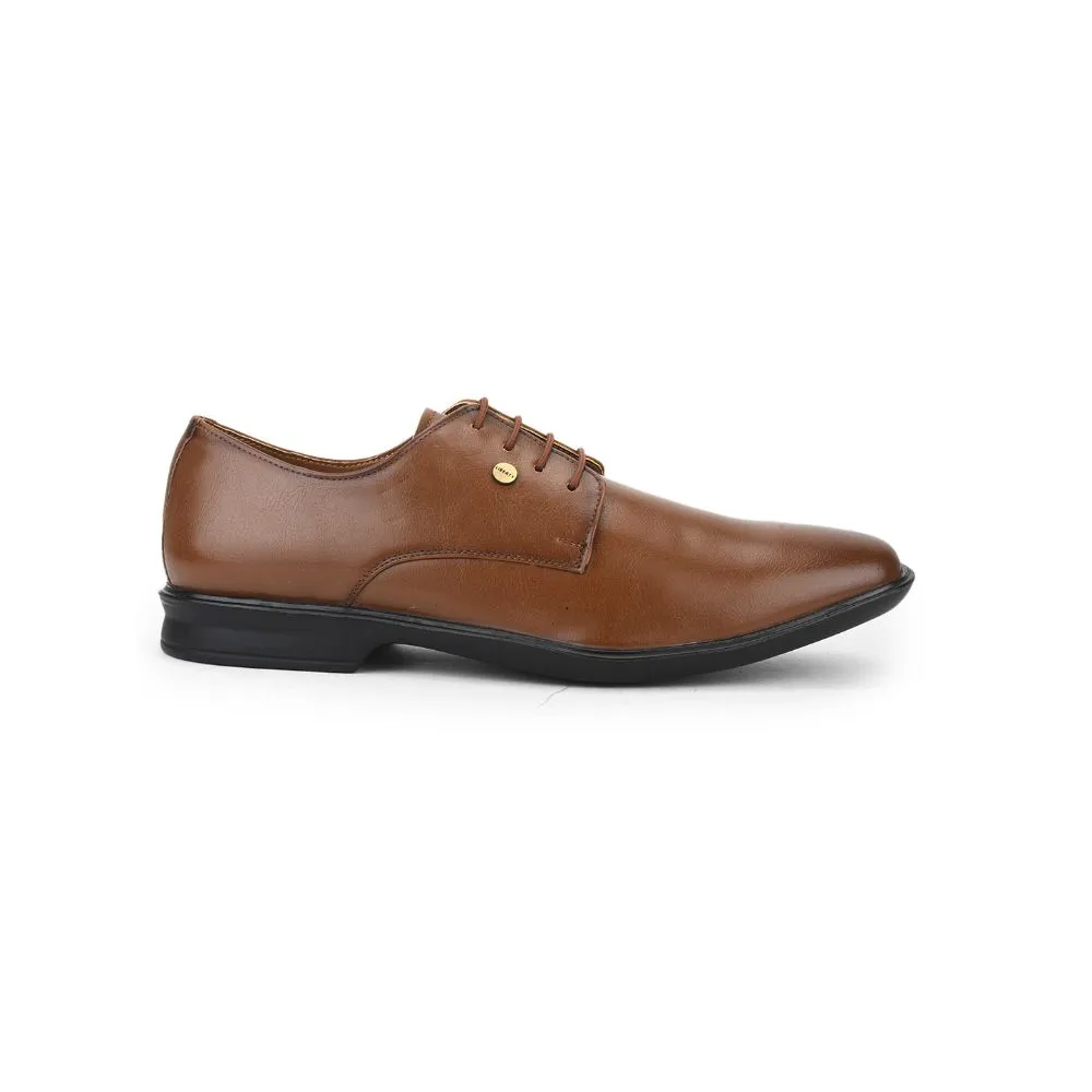 Fortune (Brown) Formal Lace Up Derby Shoes For Men Lucio-201 By Liberty