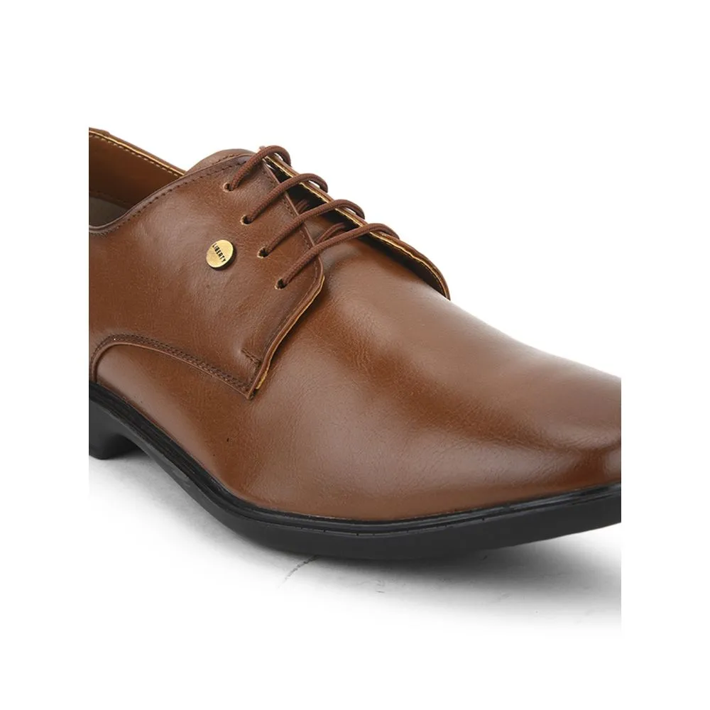 Fortune (Brown) Formal Lace Up Derby Shoes For Men Lucio-201 By Liberty