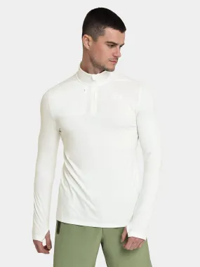 Fusion Half Zip Running Top For Men With Thumbholes & Chest Zip Pocket