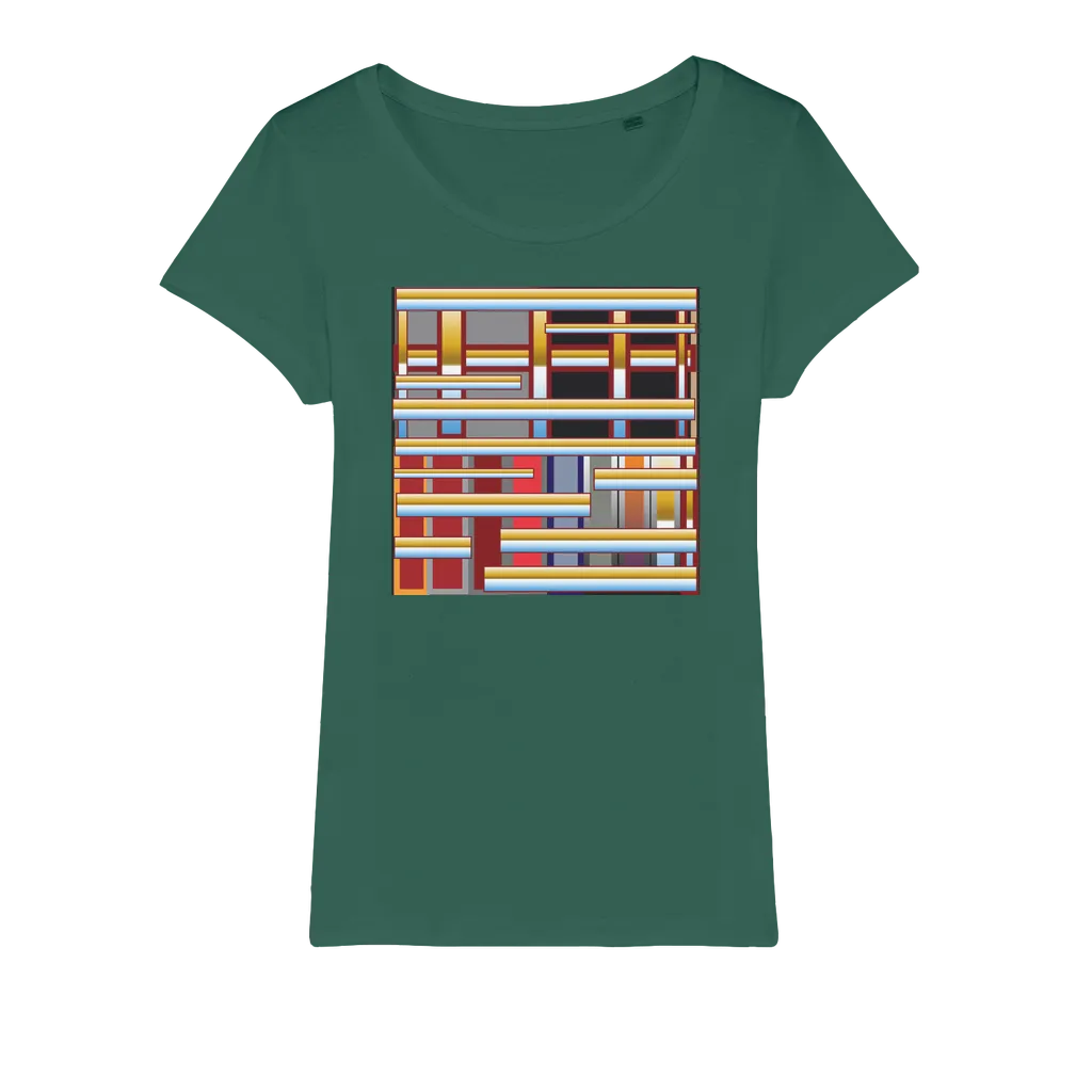 geometric Organic Jersey Womens T-Shirt