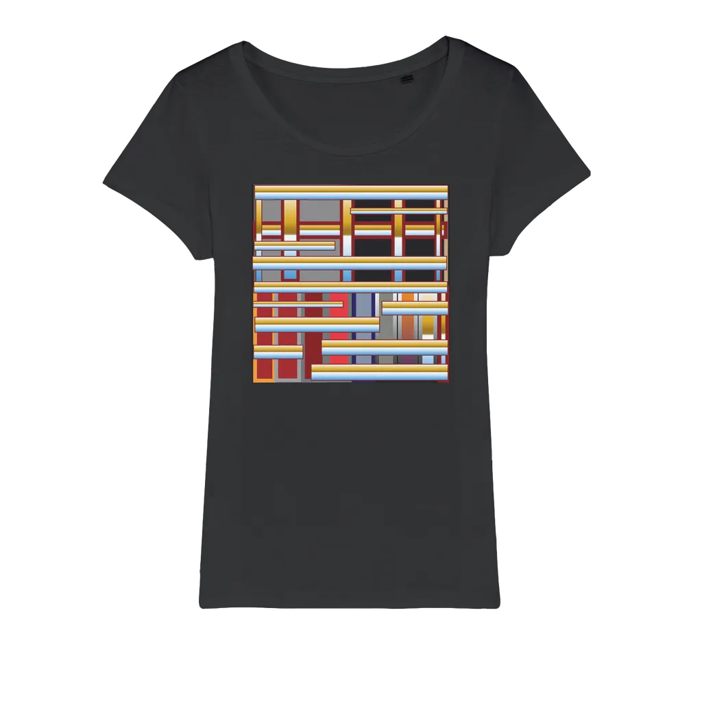 geometric Organic Jersey Womens T-Shirt