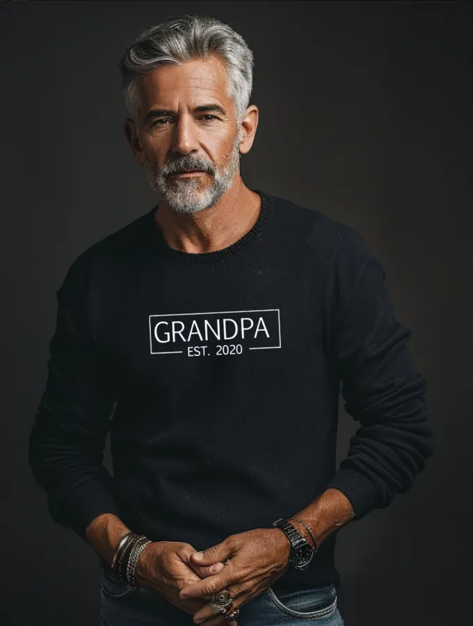 GRANDPA SWEATER - BLACK