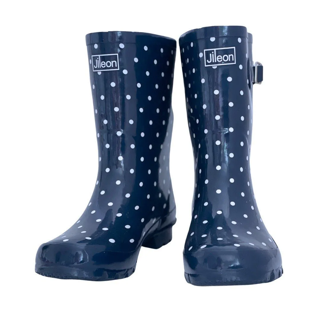 Half Height Wellies - Wide Foot & Ankle - Easy to Slip On and Off