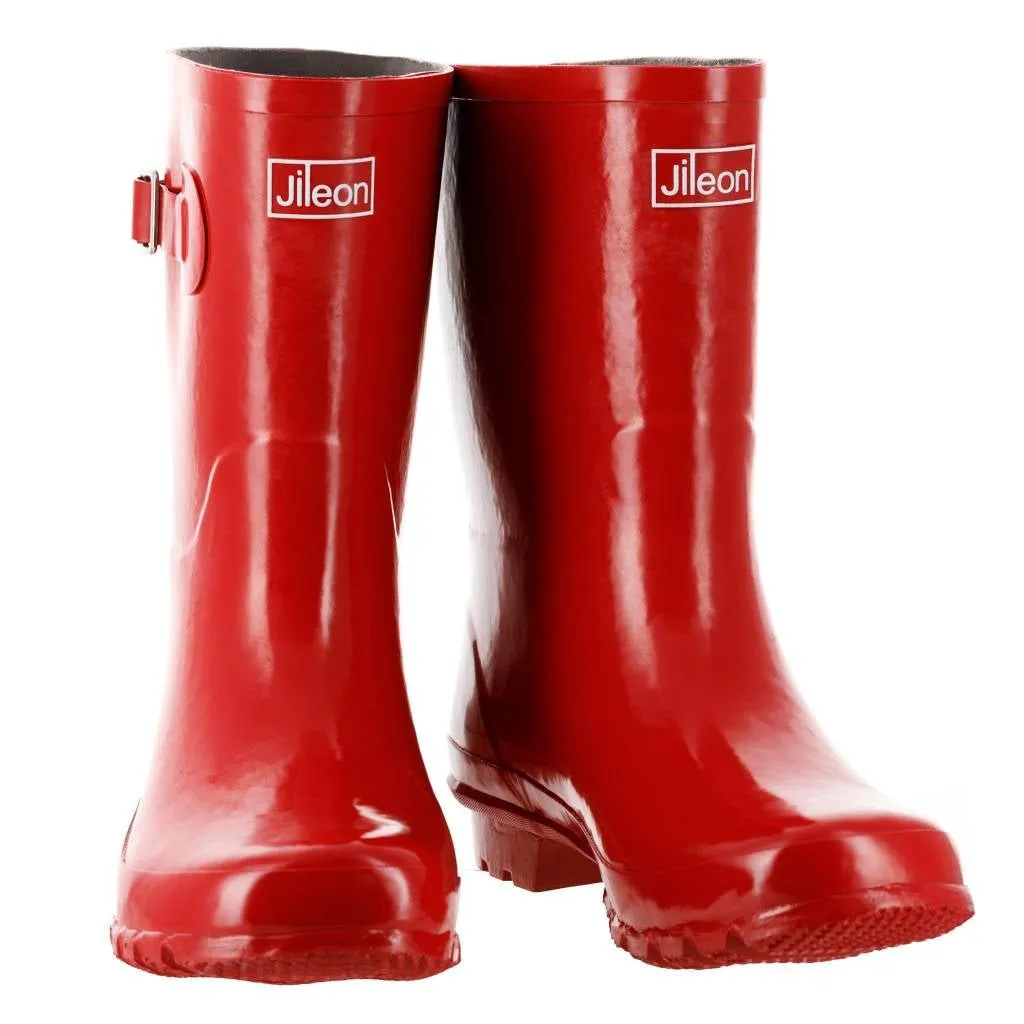 Half Height Wellies - Wide Foot & Ankle - Easy to Slip On and Off