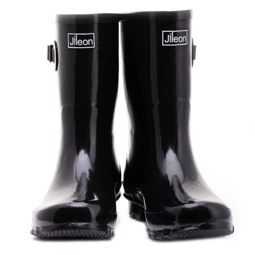 Half Height Wellies - Wide Foot & Ankle - Easy to Slip On and Off