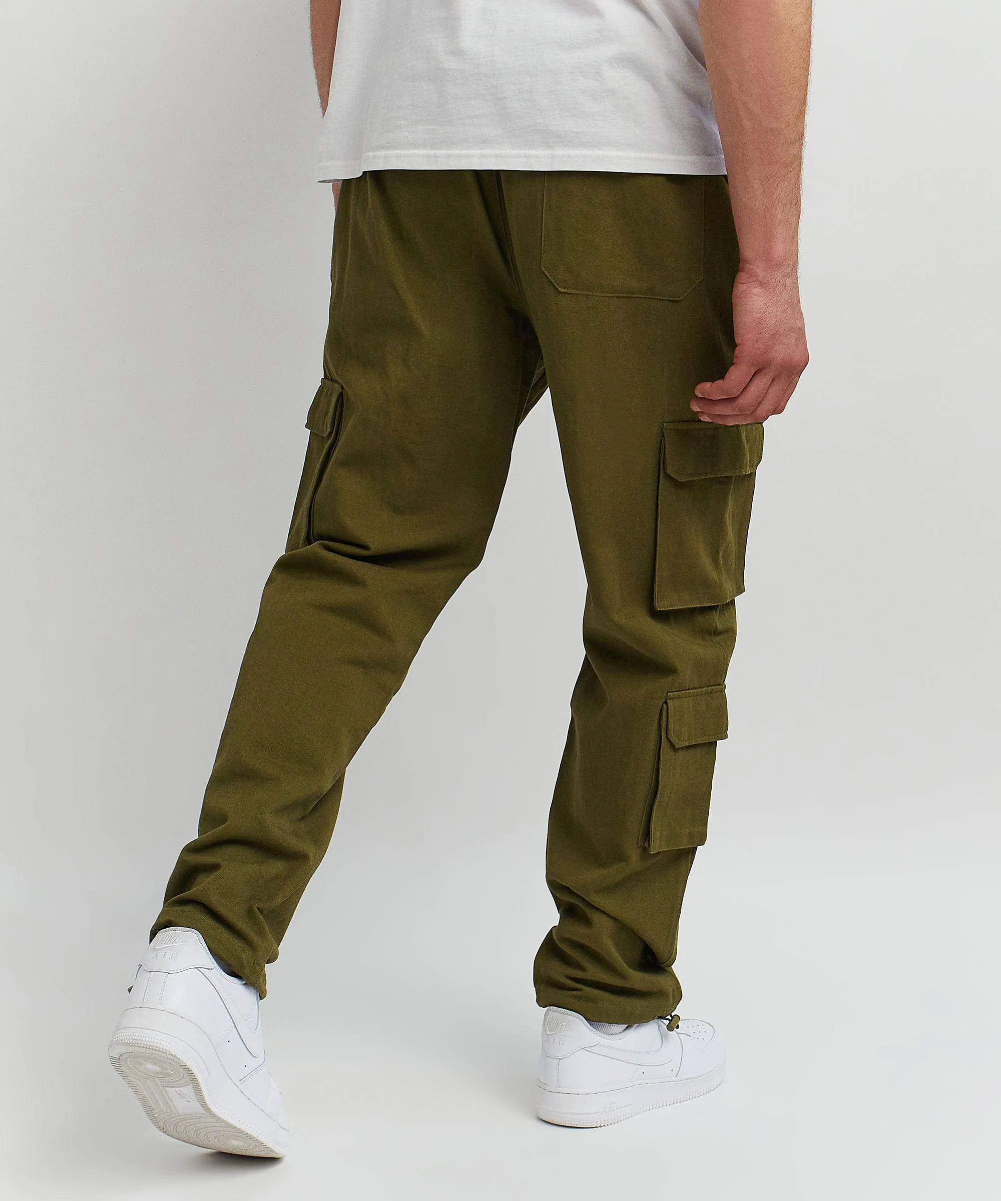 Heaven Woven Cargo Pants - Olive Green