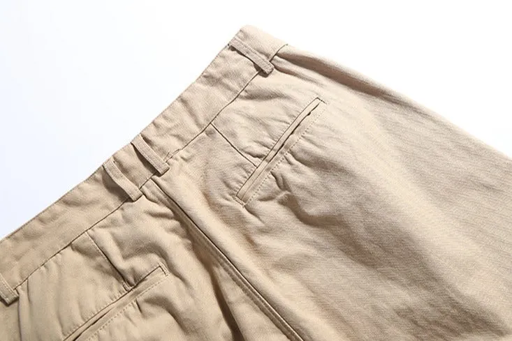 Herringbone Twill Tapered Pants