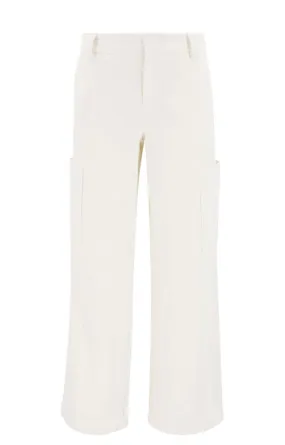 HIGH-WAISTED COTTON TROUSERS