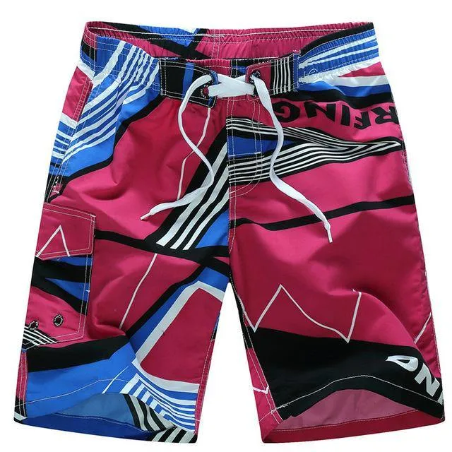 Hot Summer Designer Printing Board  Shorts Men Casual Quick Dry Beach Shorts