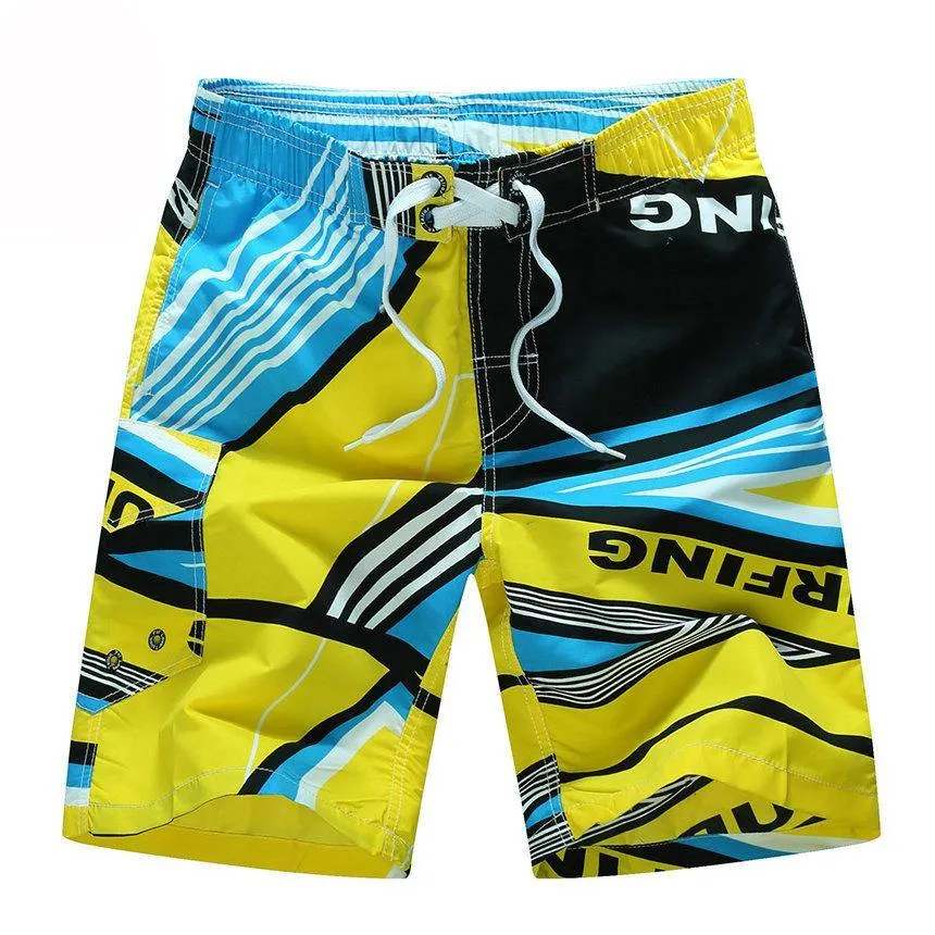 Hot Summer Designer Printing Board  Shorts Men Casual Quick Dry Beach Shorts