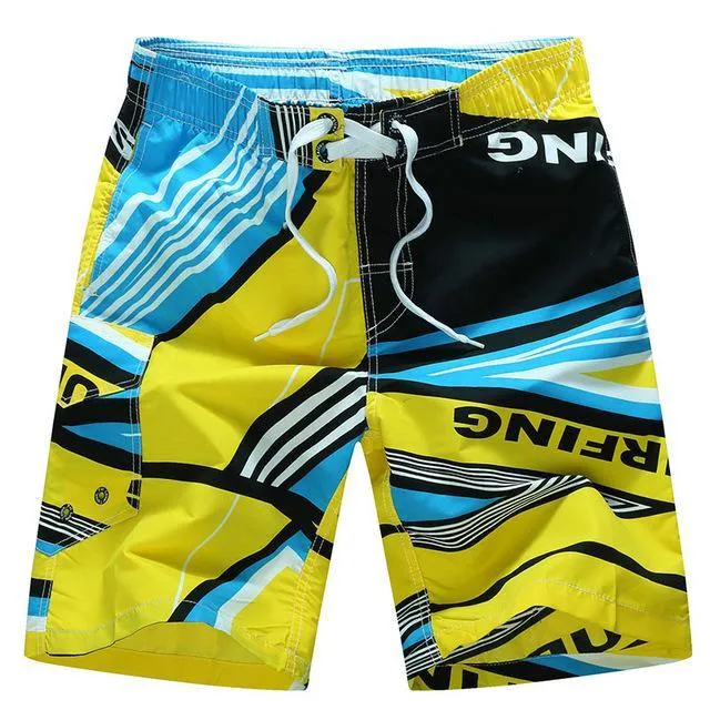 Hot Summer Designer Printing Board  Shorts Men Casual Quick Dry Beach Shorts