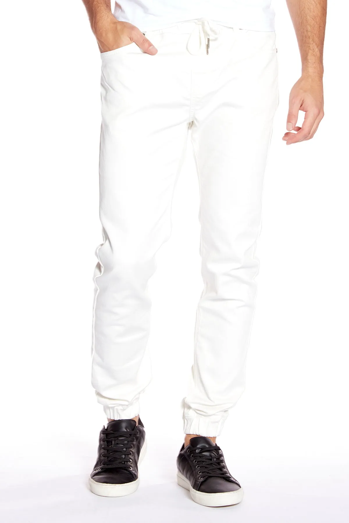 JAGGER - 5 Pocket Soft French Terry Classic Jogger - Off White