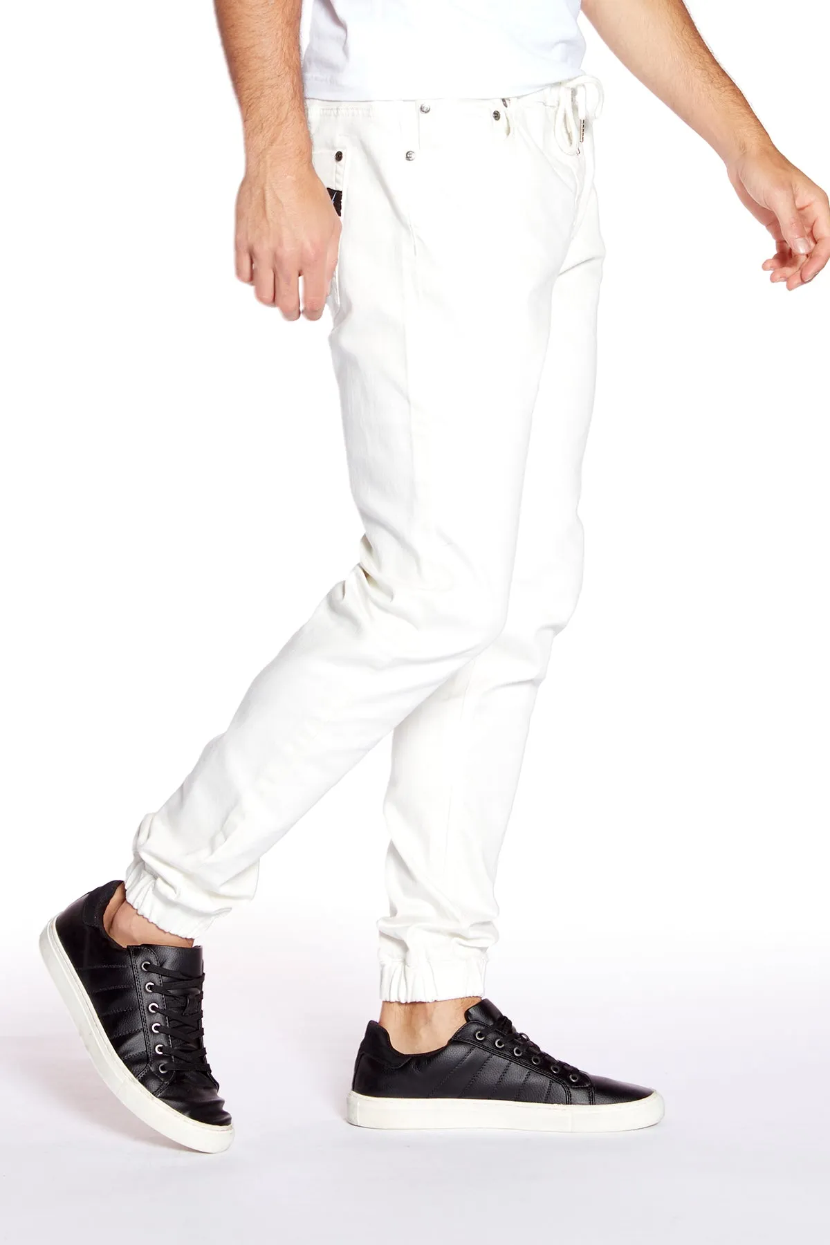 JAGGER - 5 Pocket Soft French Terry Classic Jogger - Off White