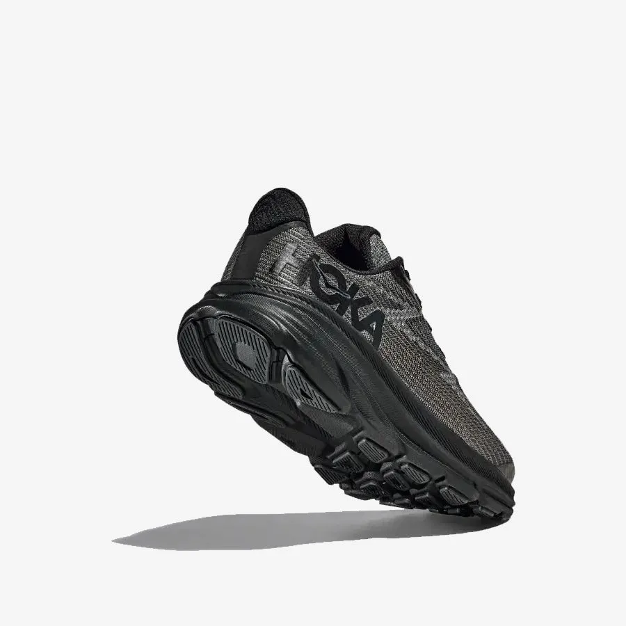 Kids' Clifton 9 (Black/Carbon Black)