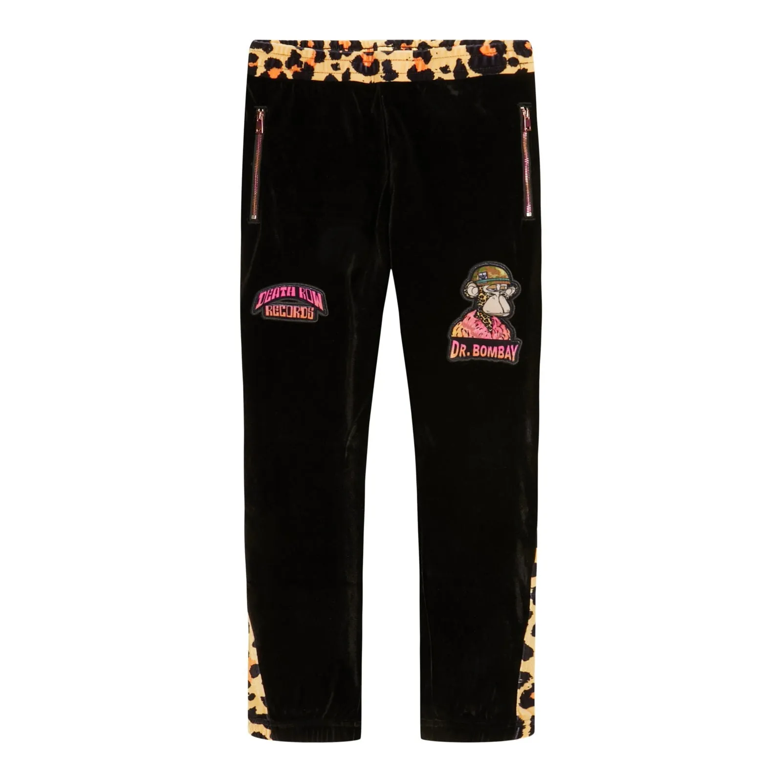 Kids Dr. Bombay Leopard Velour Joggers