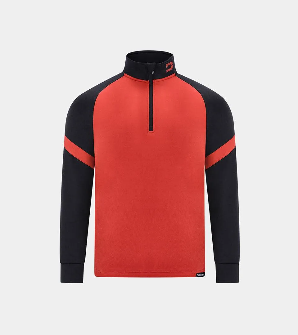 KIDS FLEECE STORM CHARCOAL | RED