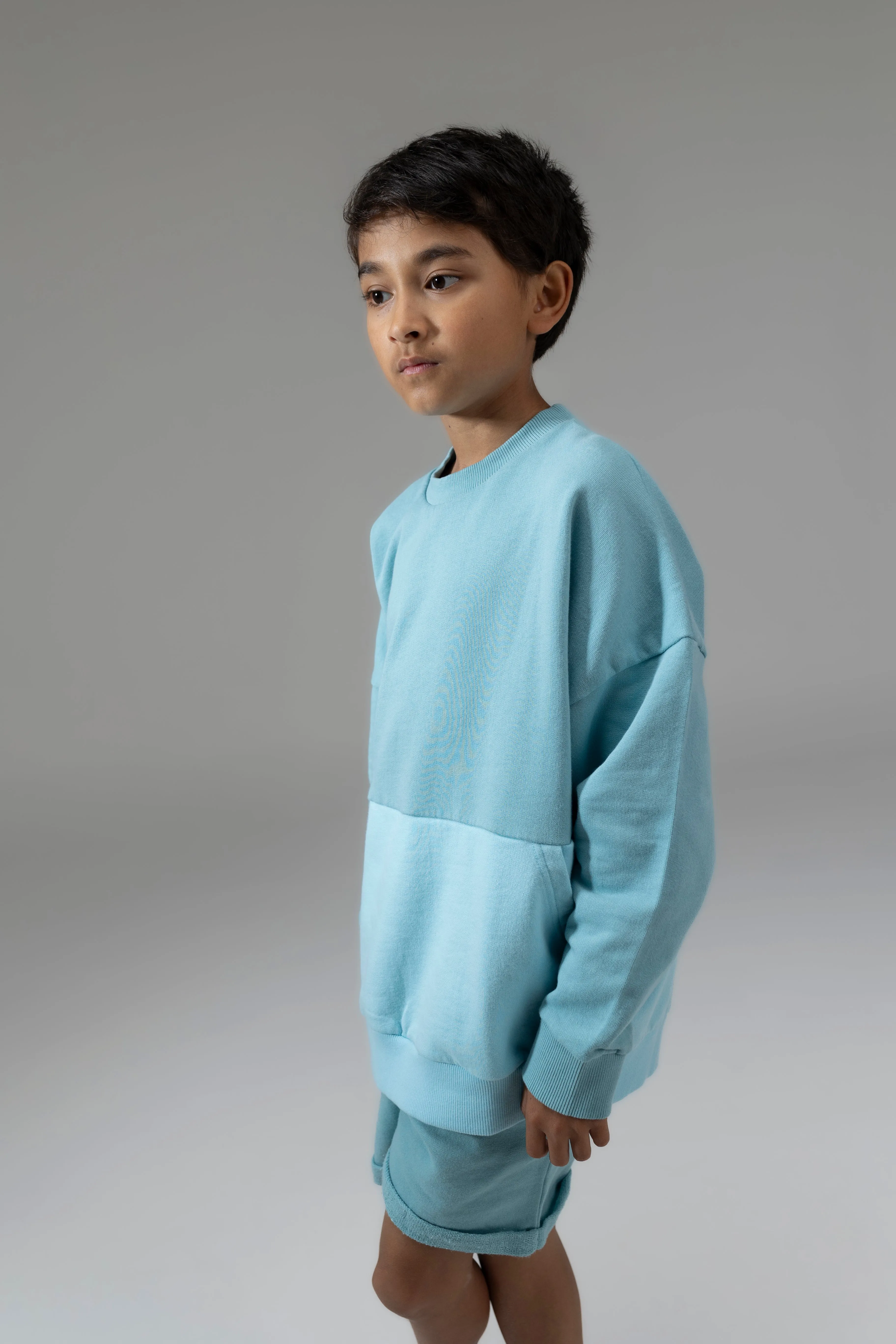 Kinder Sweater Artic / Reef Waters