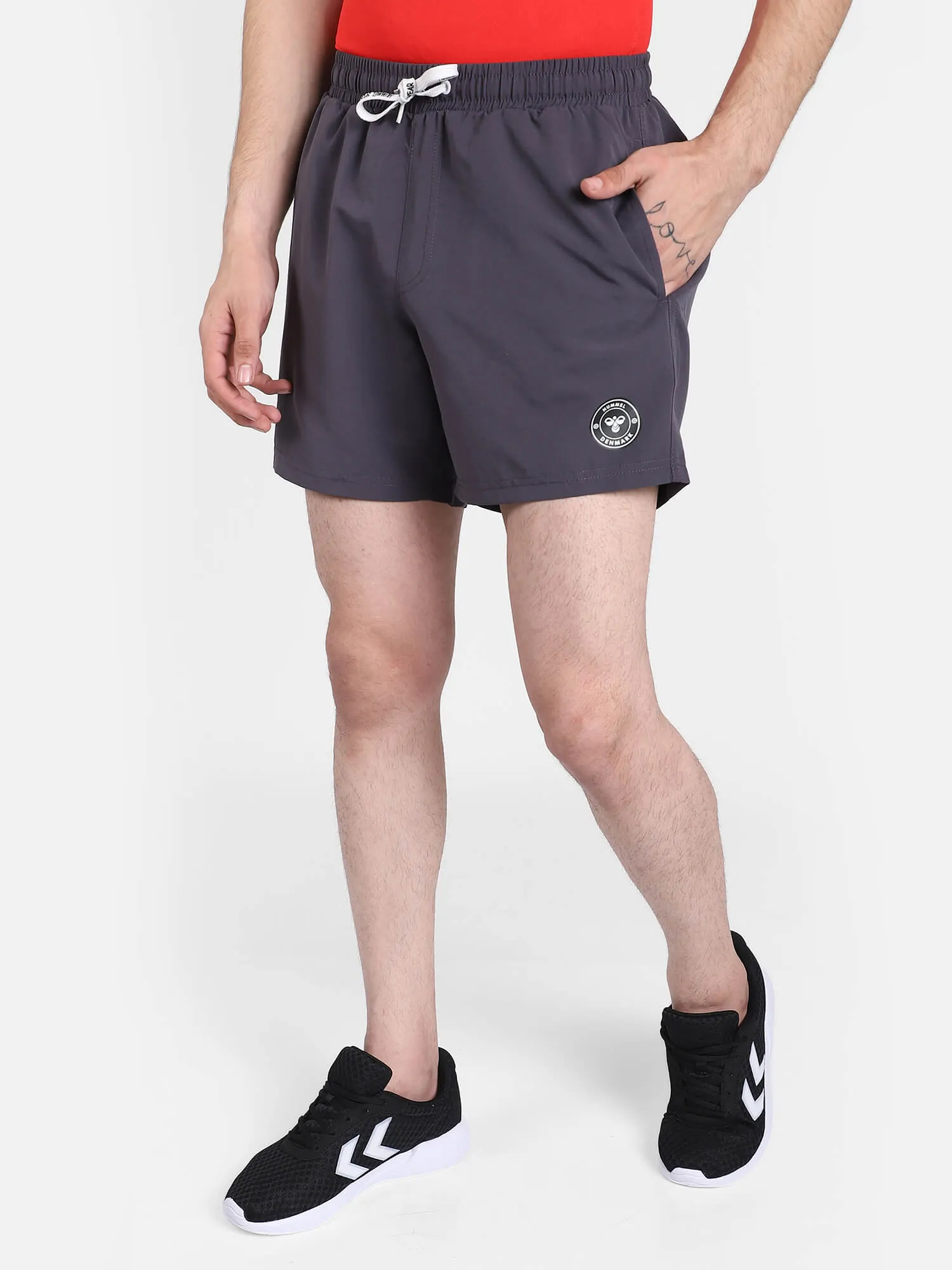 Lacop Men Polyester Black Short