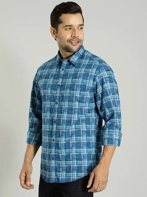 Men Checked Full Sleeve Cotton Shirt