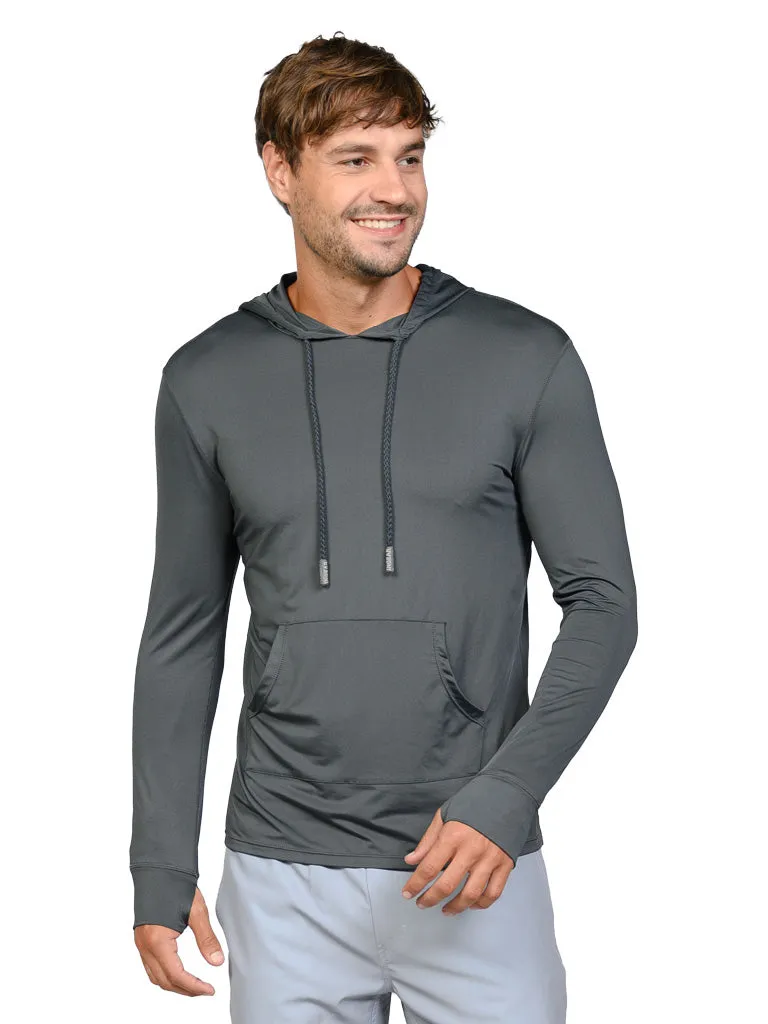 Men's solid color hoodies