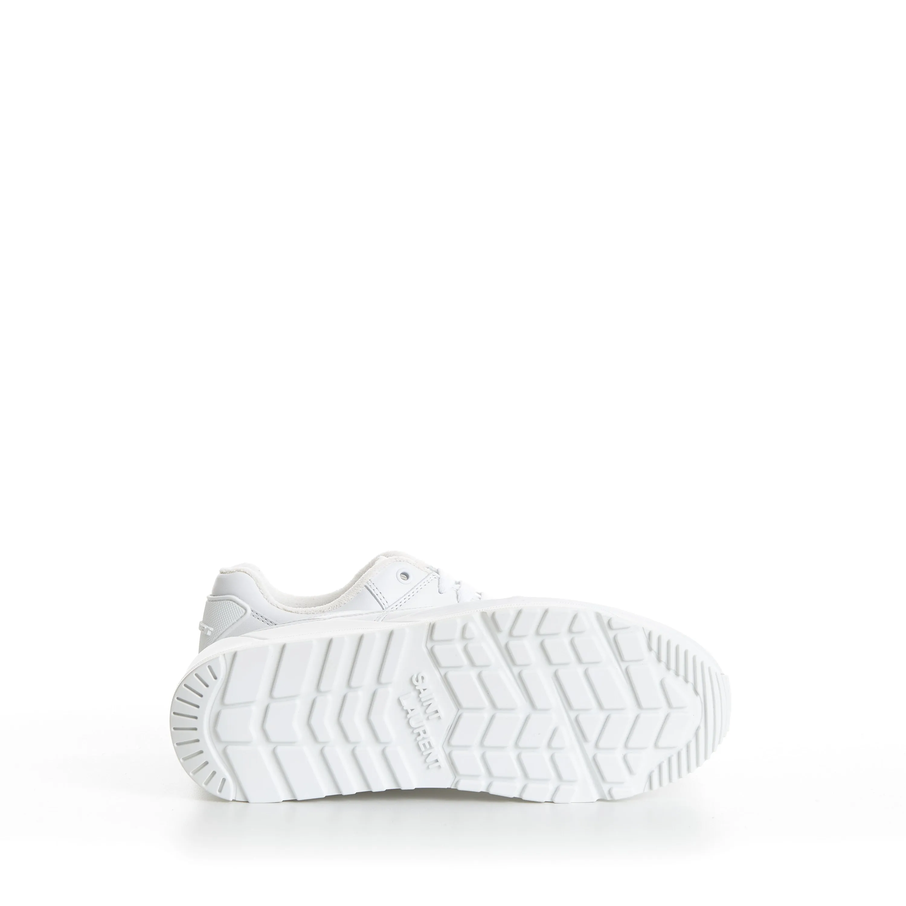 Men's White 'Bump' Low-top Sneakers - Smooth Leather