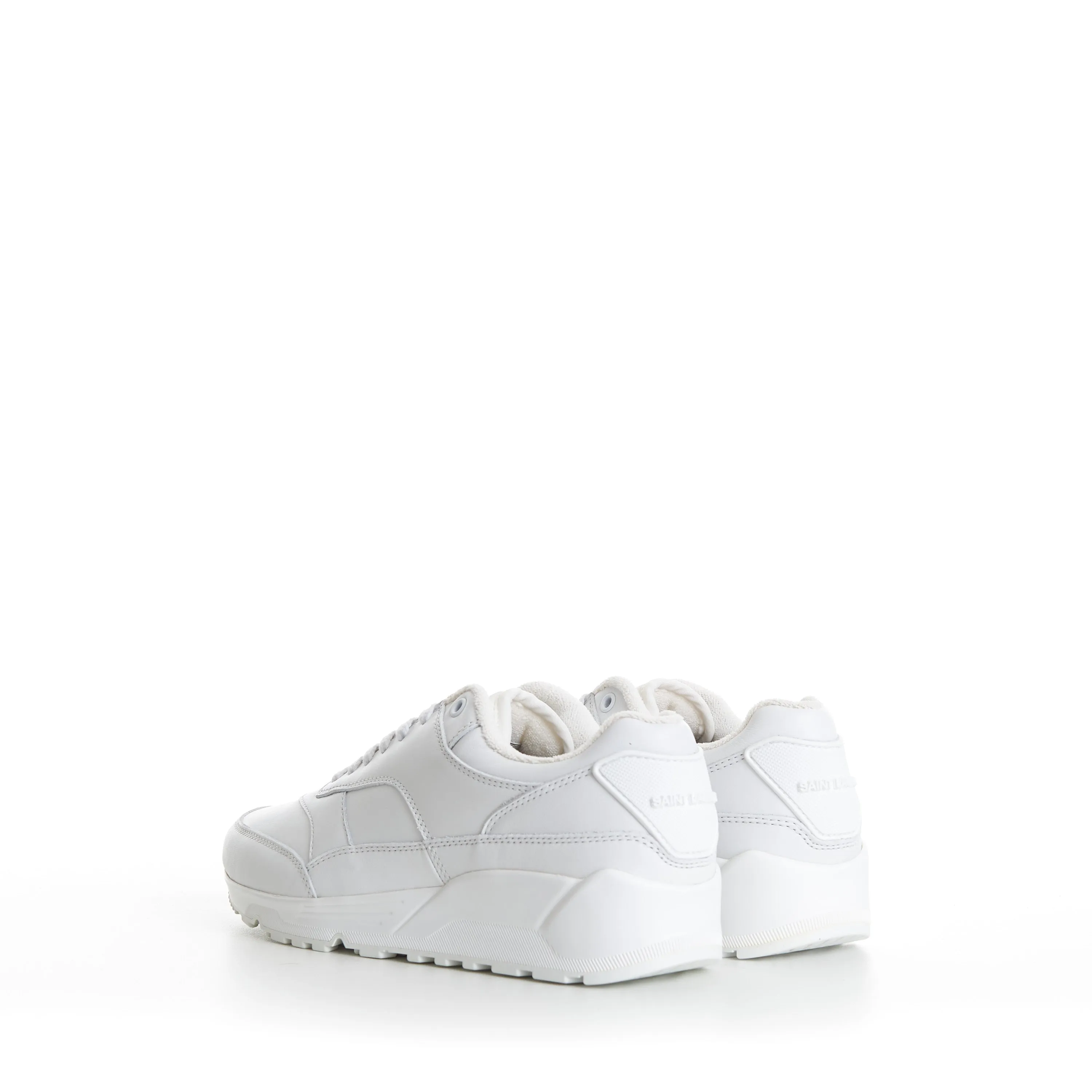 Men's White 'Bump' Low-top Sneakers - Smooth Leather