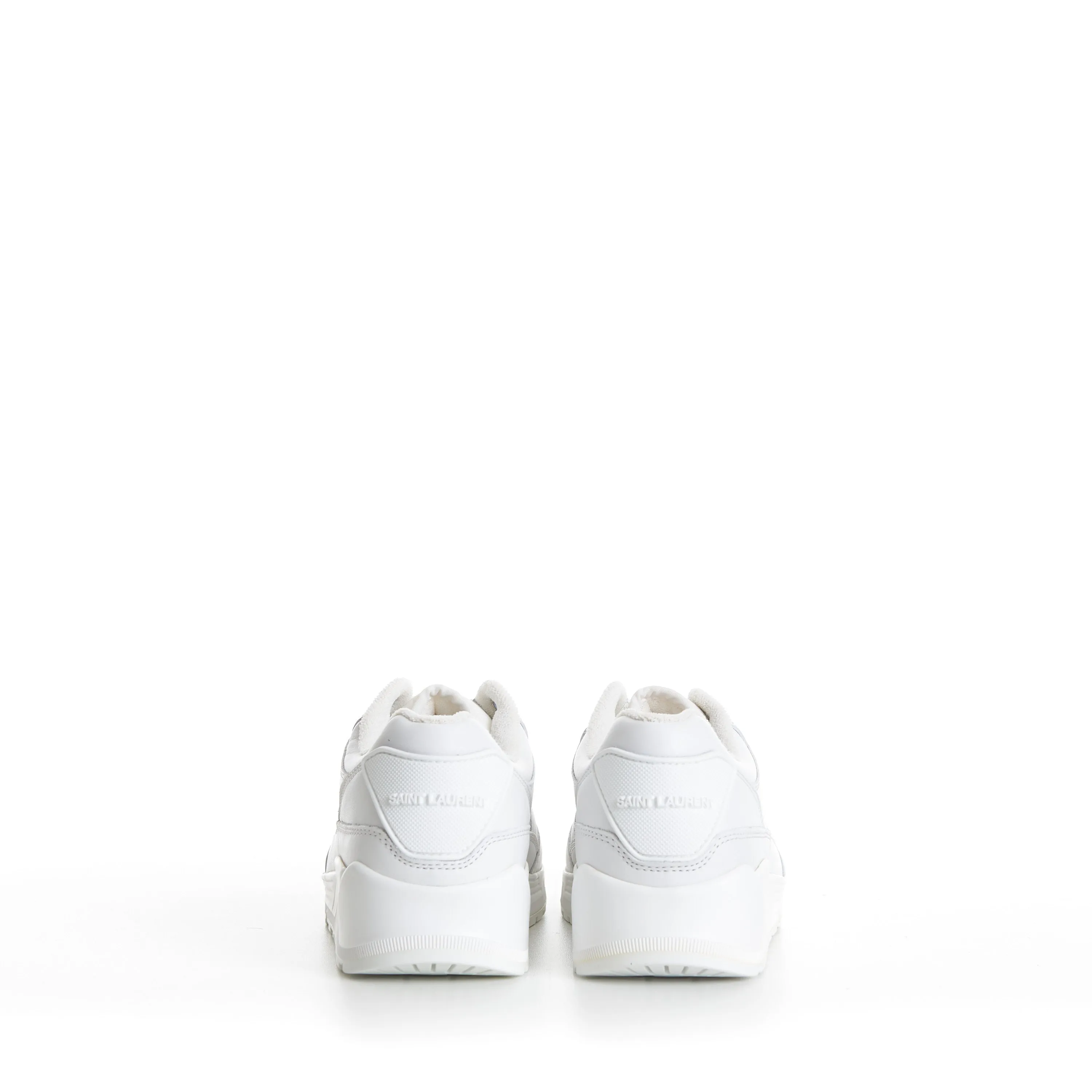 Men's White 'Bump' Low-top Sneakers - Smooth Leather