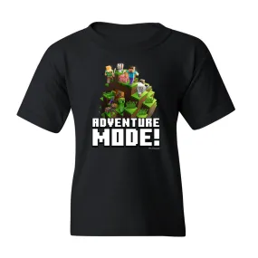 Minecraft Adventure Mode! Kids Short Sleeve T-Shirt