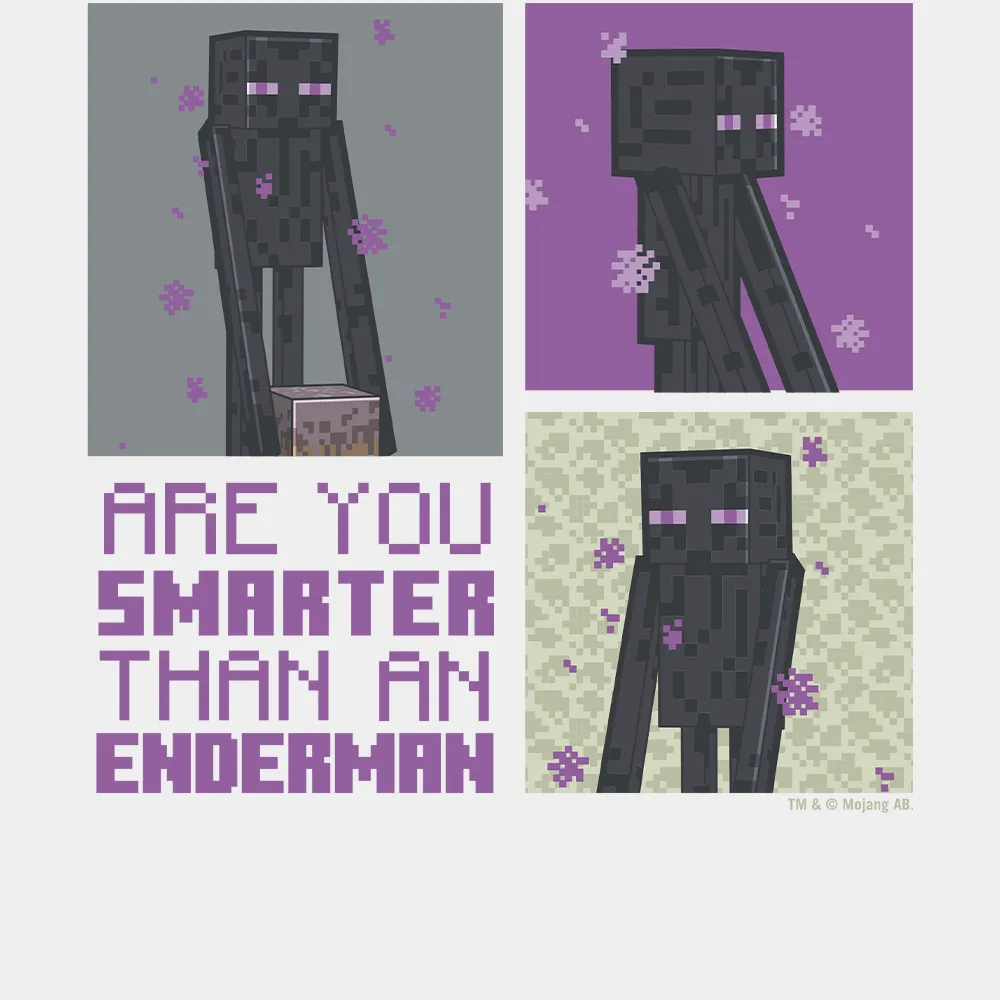 Minecraft Are You Smarter Than an Enderman Kids Short Sleeve T-Shirt