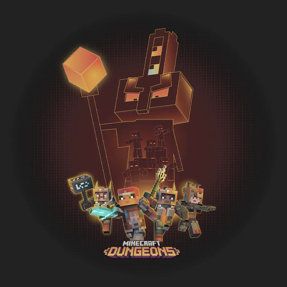 Minecraft Dungeons Key Art Kids T-Shirt