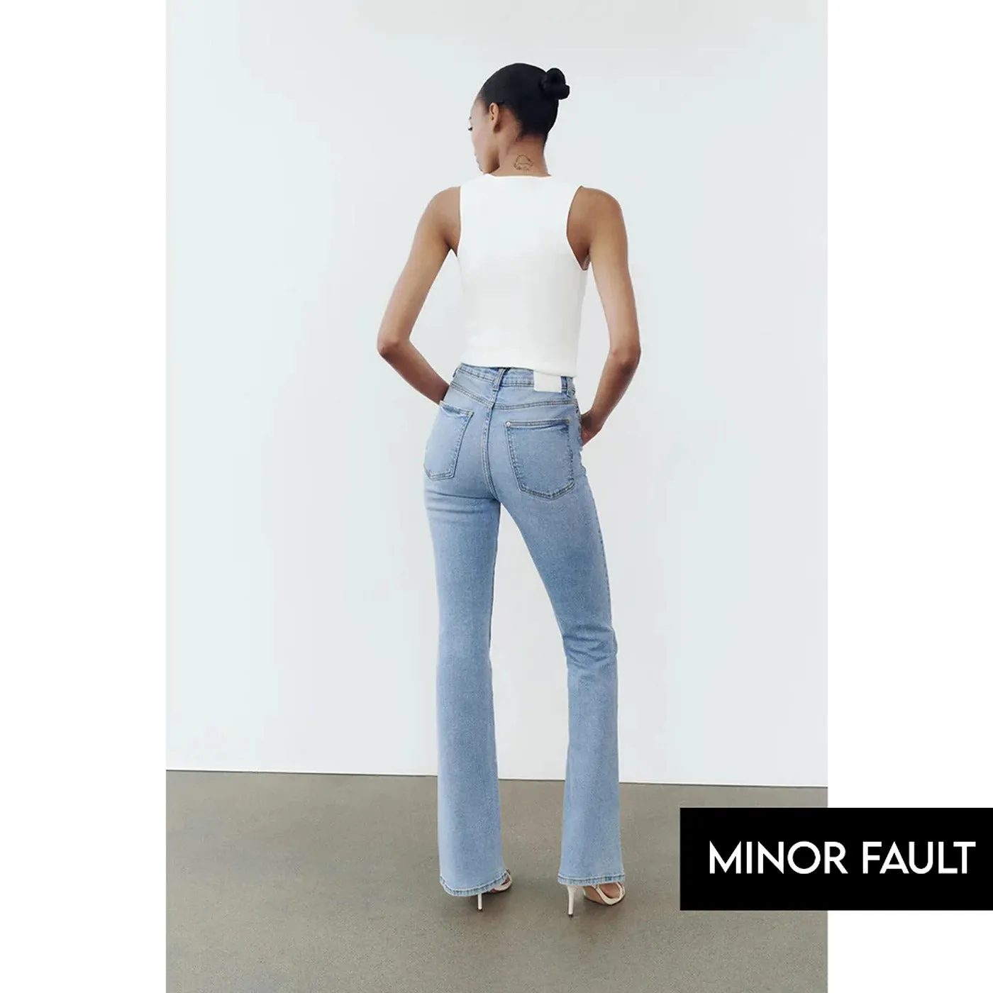 (Minor Fault) Light Blue Flare Jeans