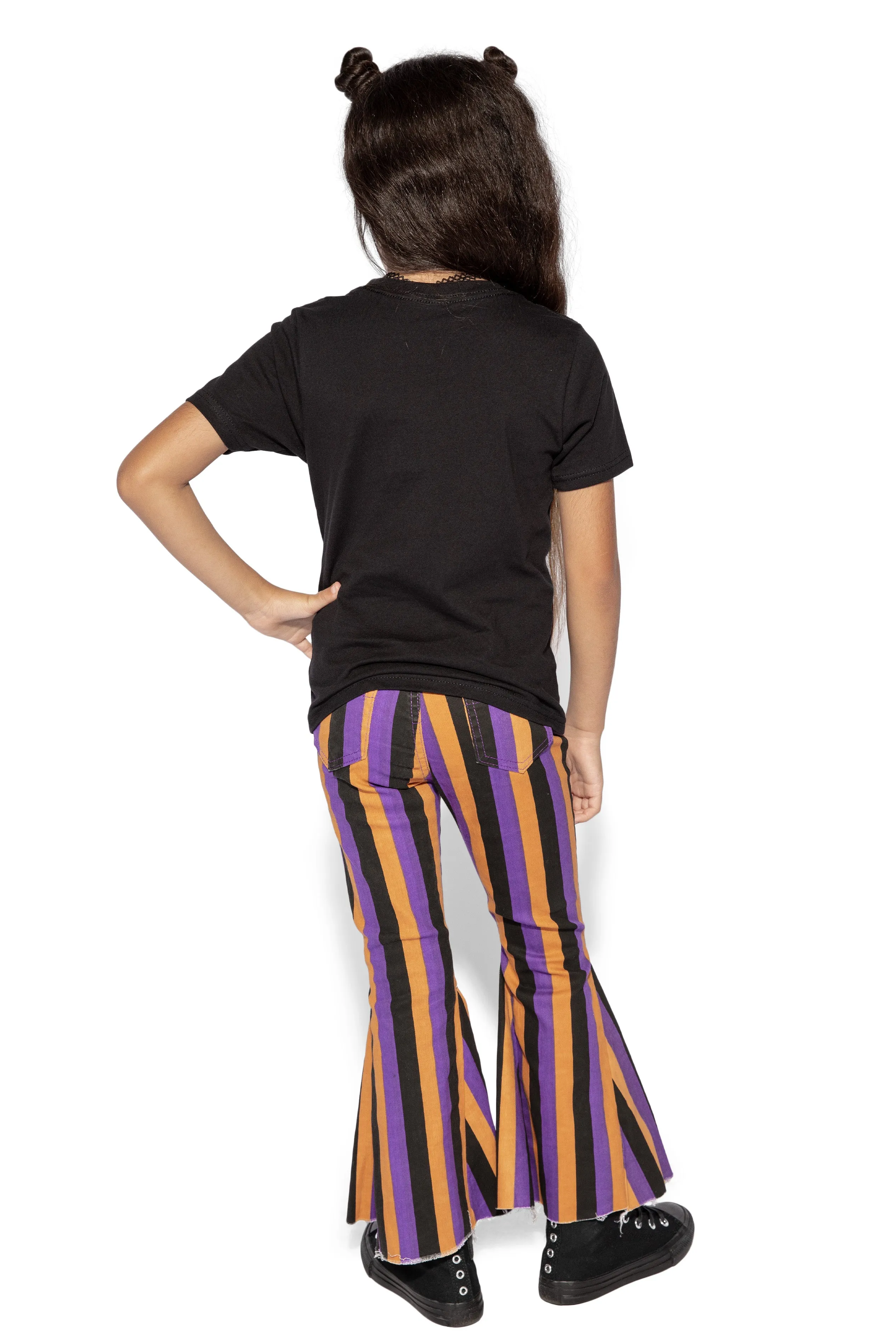 Orange & Purple Stripe - Kids Jeans