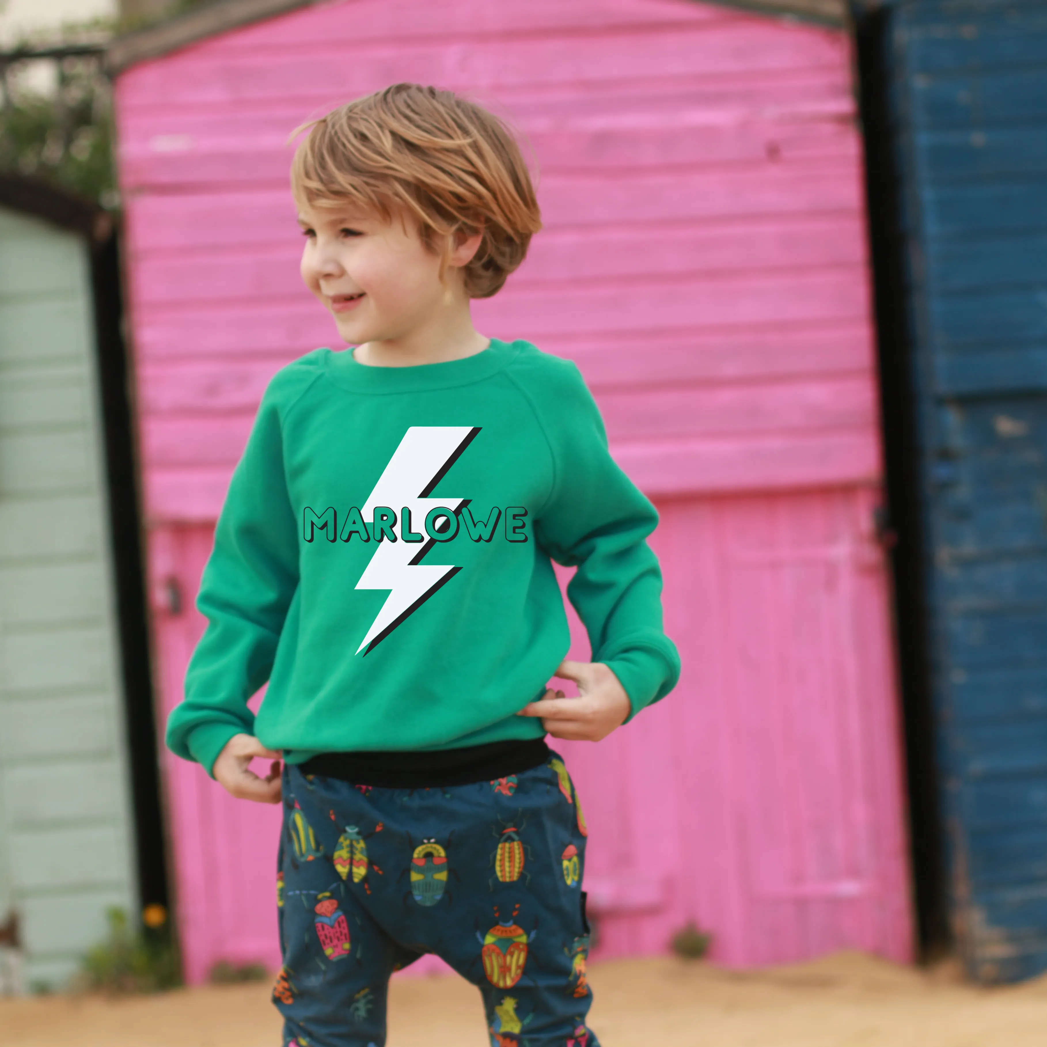 Personalised Bolt Kids Sweater