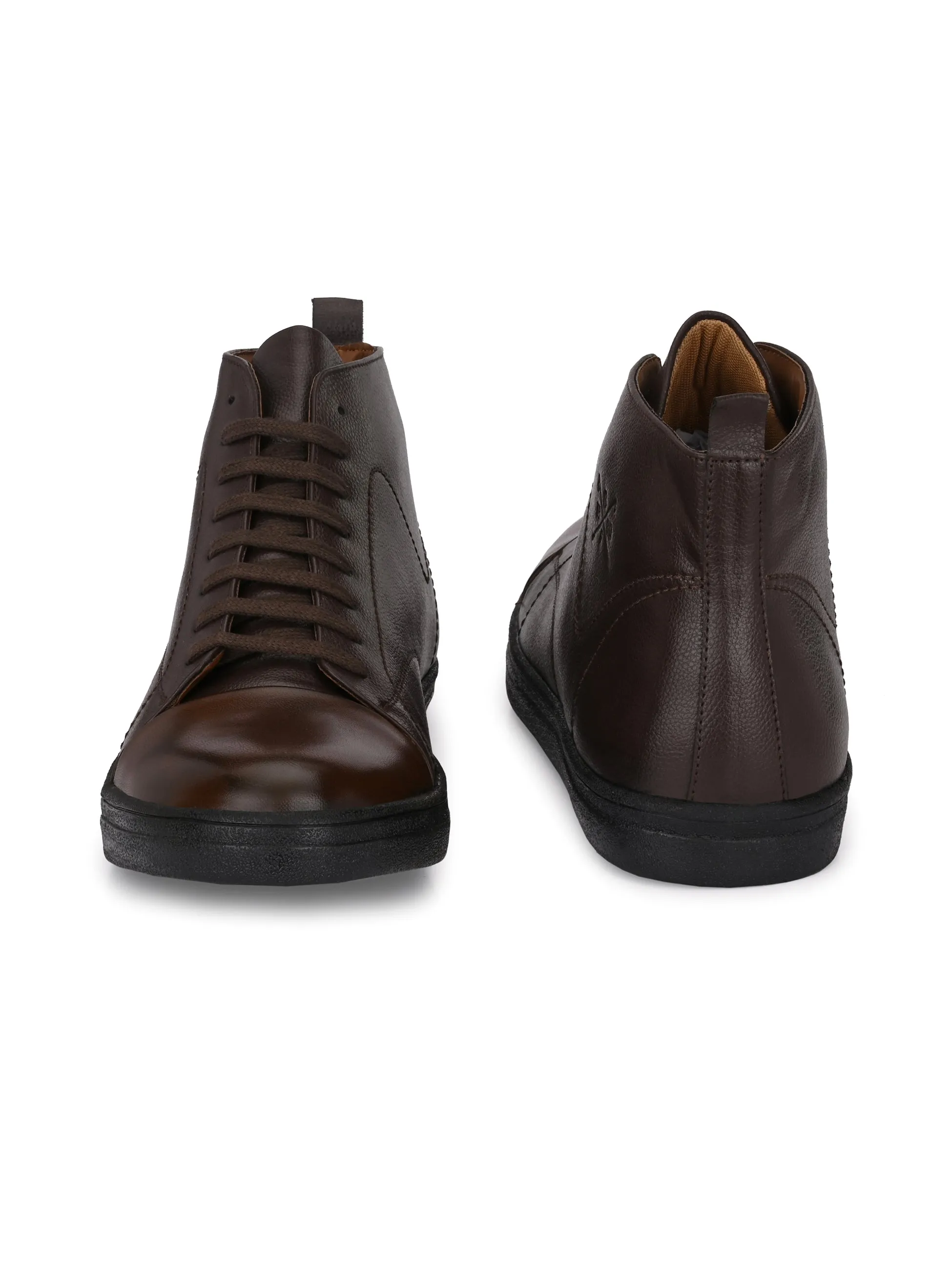 Phoenix Brown Mid-Ankle Sneakers