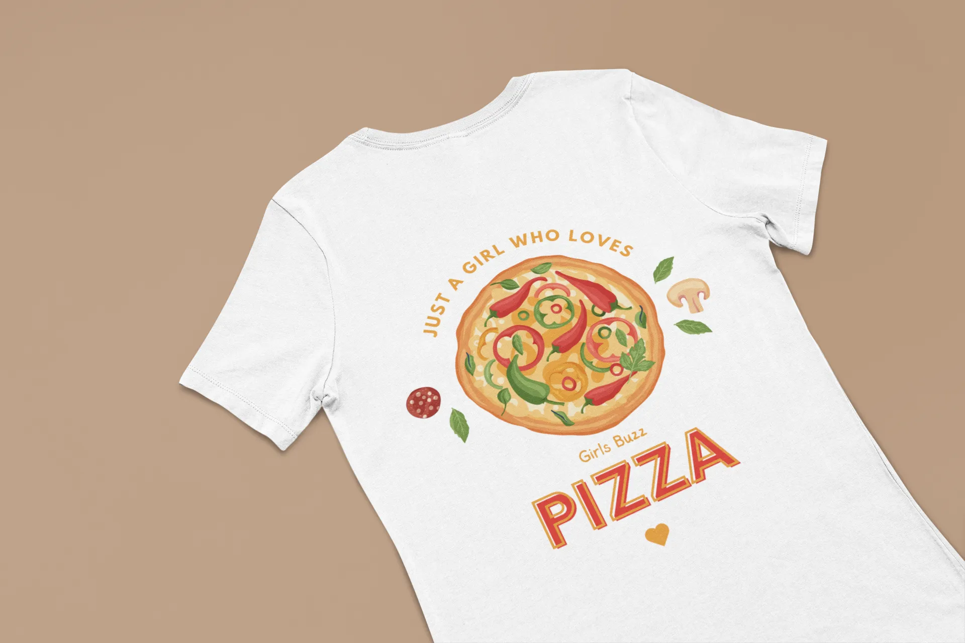 Regular Fit Foodie Women Cotton Tshirt - Pizza Lover