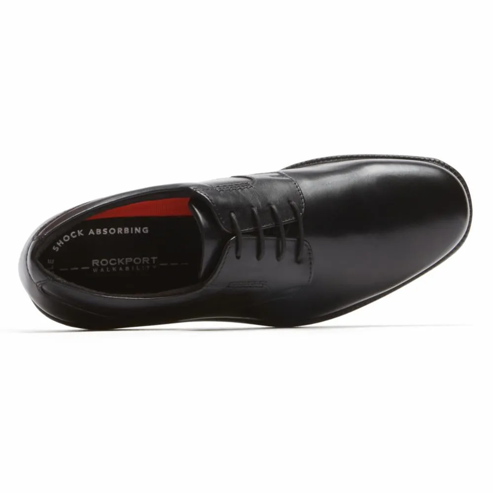 Rockport Men CHARLES ROAD PLAINTOE BLACK