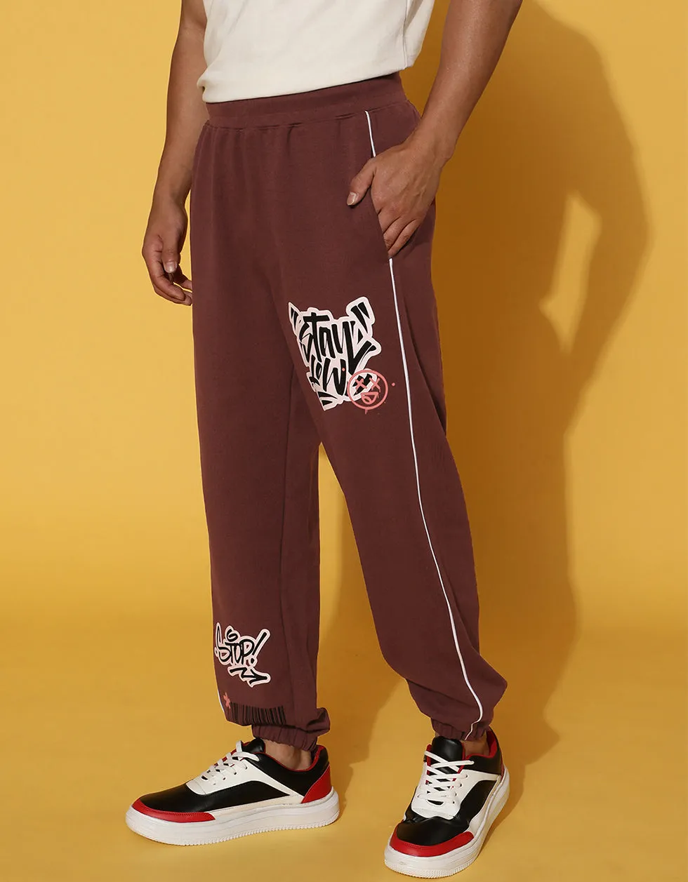 Sable Placement Graphic Printed Track Pant