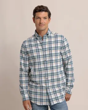 Sandbridge Plaid Flannel Intercoastal Long Sleeve Sport Shirt