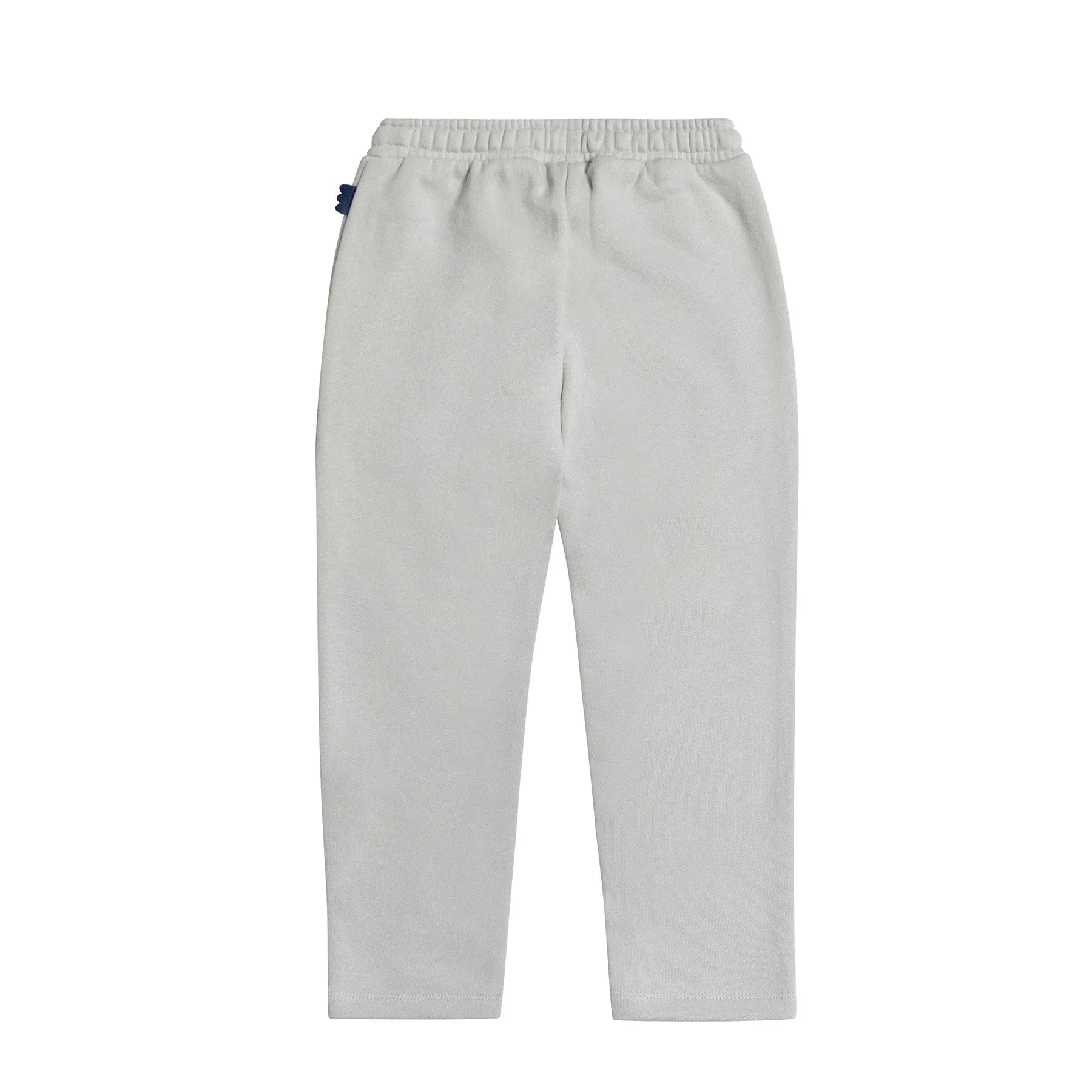 Silver Zipper Pocket Kid Jogger