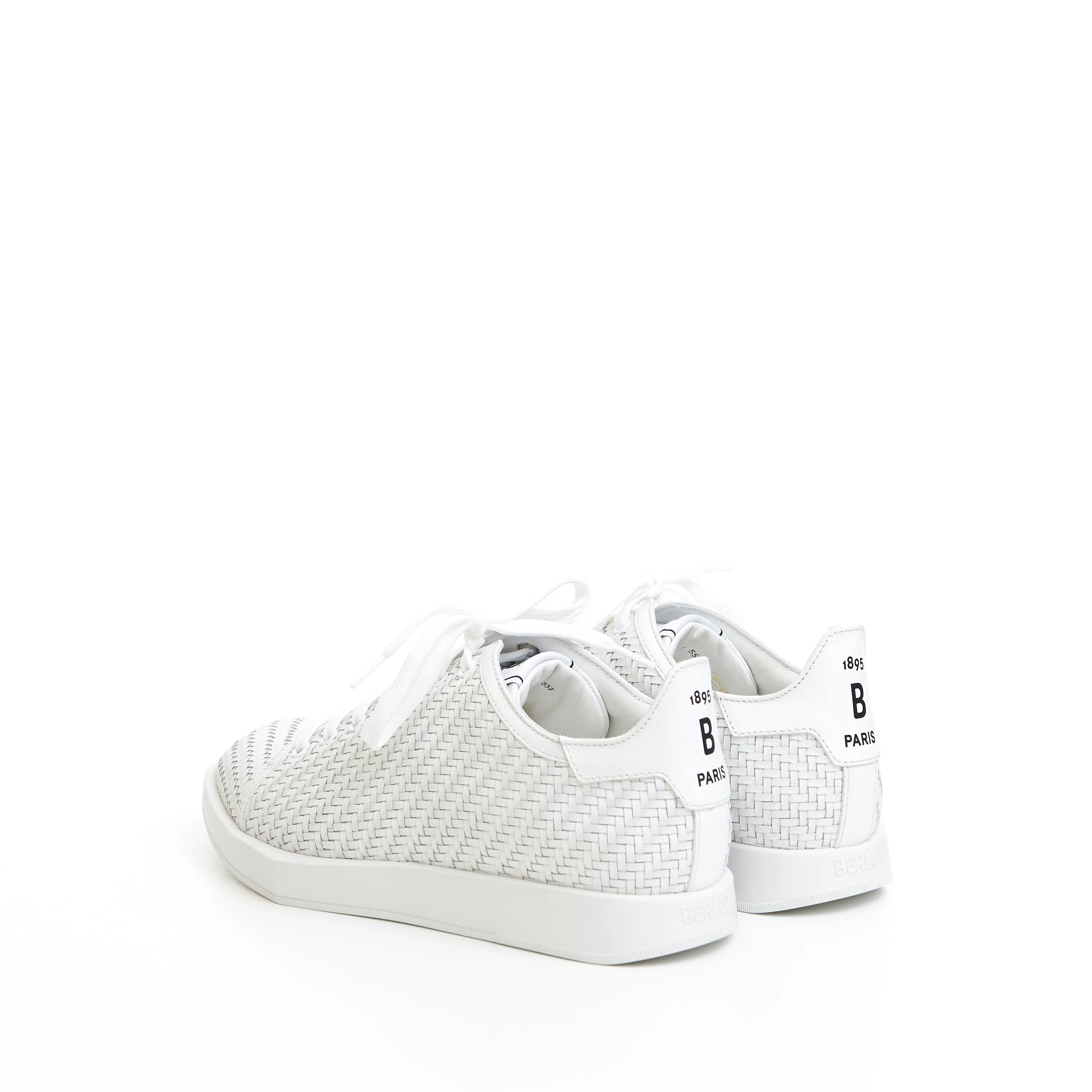 Stellar Sneakers In White Braided Calf Leather